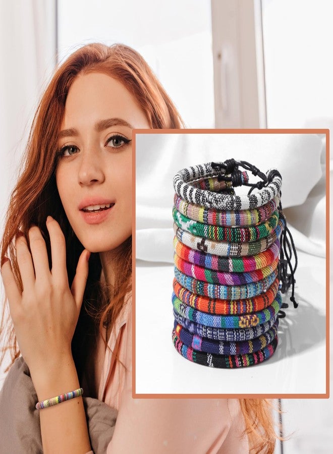 Raicegs 12PCS Friendship String Bracelets for Teen Women Man Boho Surfer Beach Bracelets Anklets Set Handmade Bracelets Bulk Jewelry for Women Man - Image 2